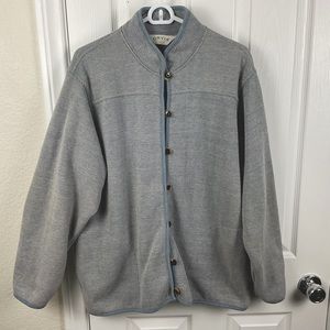 Pre-Owned Orvis Women’s Knit Tunic Button Up‎ Leather Elbow Patches, Size XL